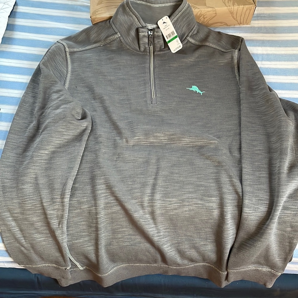 Tommy Bahama Tobago bay half zip 4414-cave -T220818